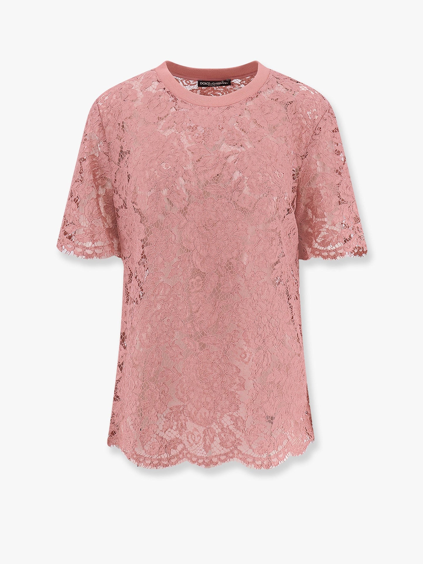 Maglia in pizzo floreale DG