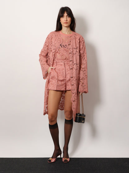 Maglia in pizzo floreale DG thumbnail