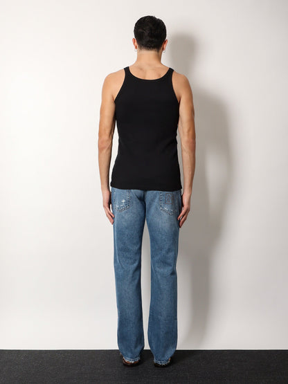 Ribbed cotton tank top thumbnail