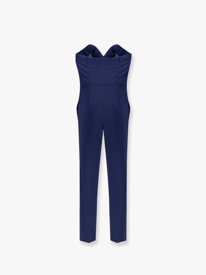 Strapless jumpsuit with waist belt thumbnail