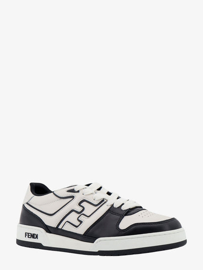 Leather sneakers with ff lateral logo thumbnail