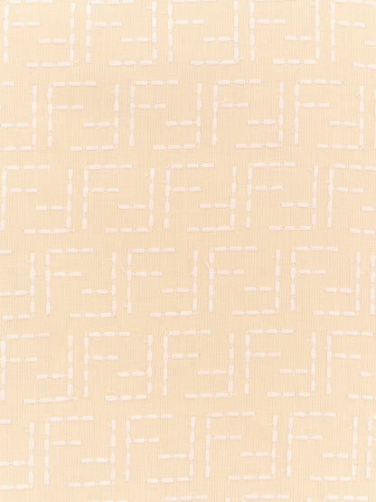 Jacquard linen and cotton shirt with all-over FF embroidery thumbnail