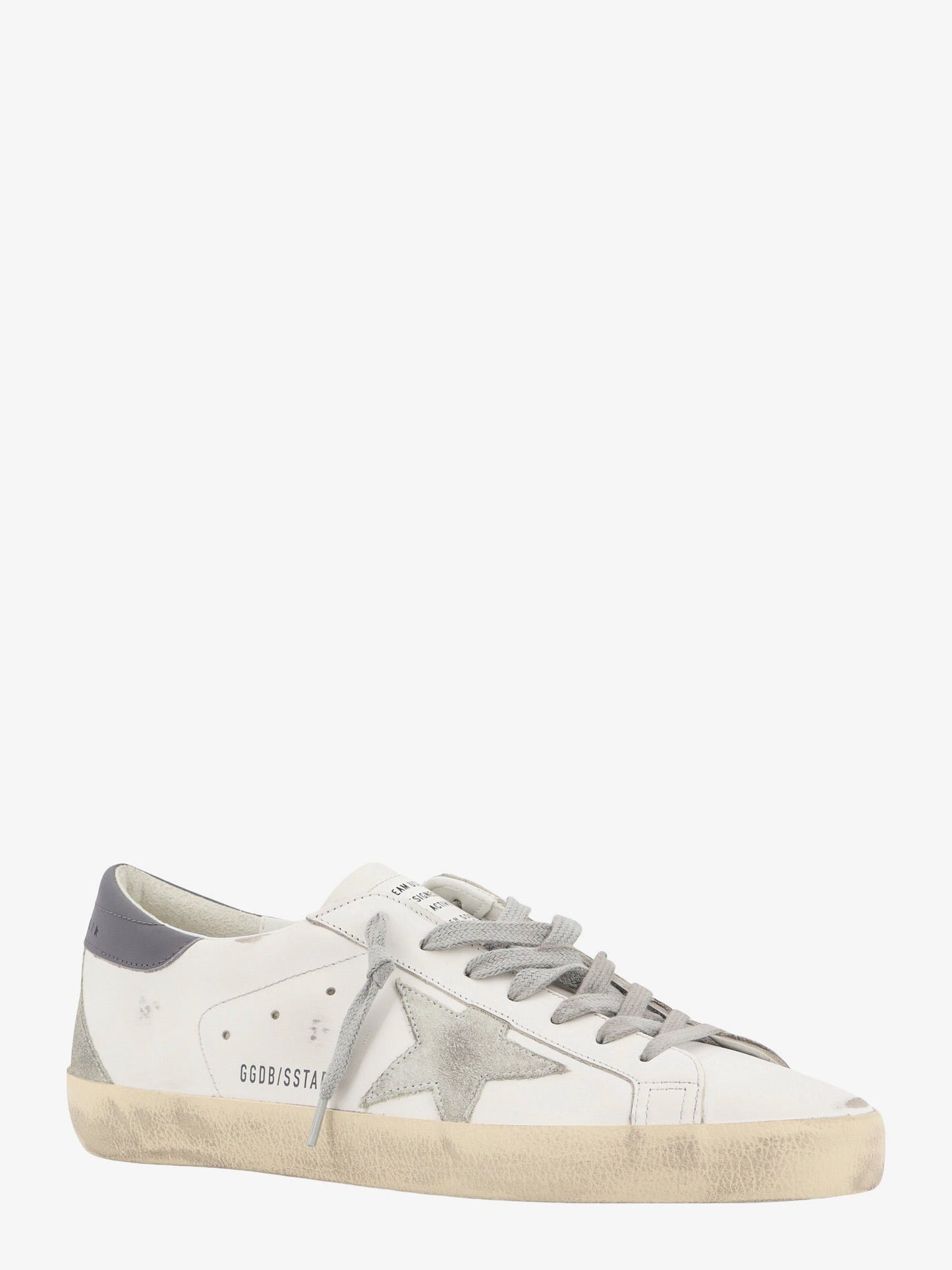 Sneakers super star in pelle con effetto used