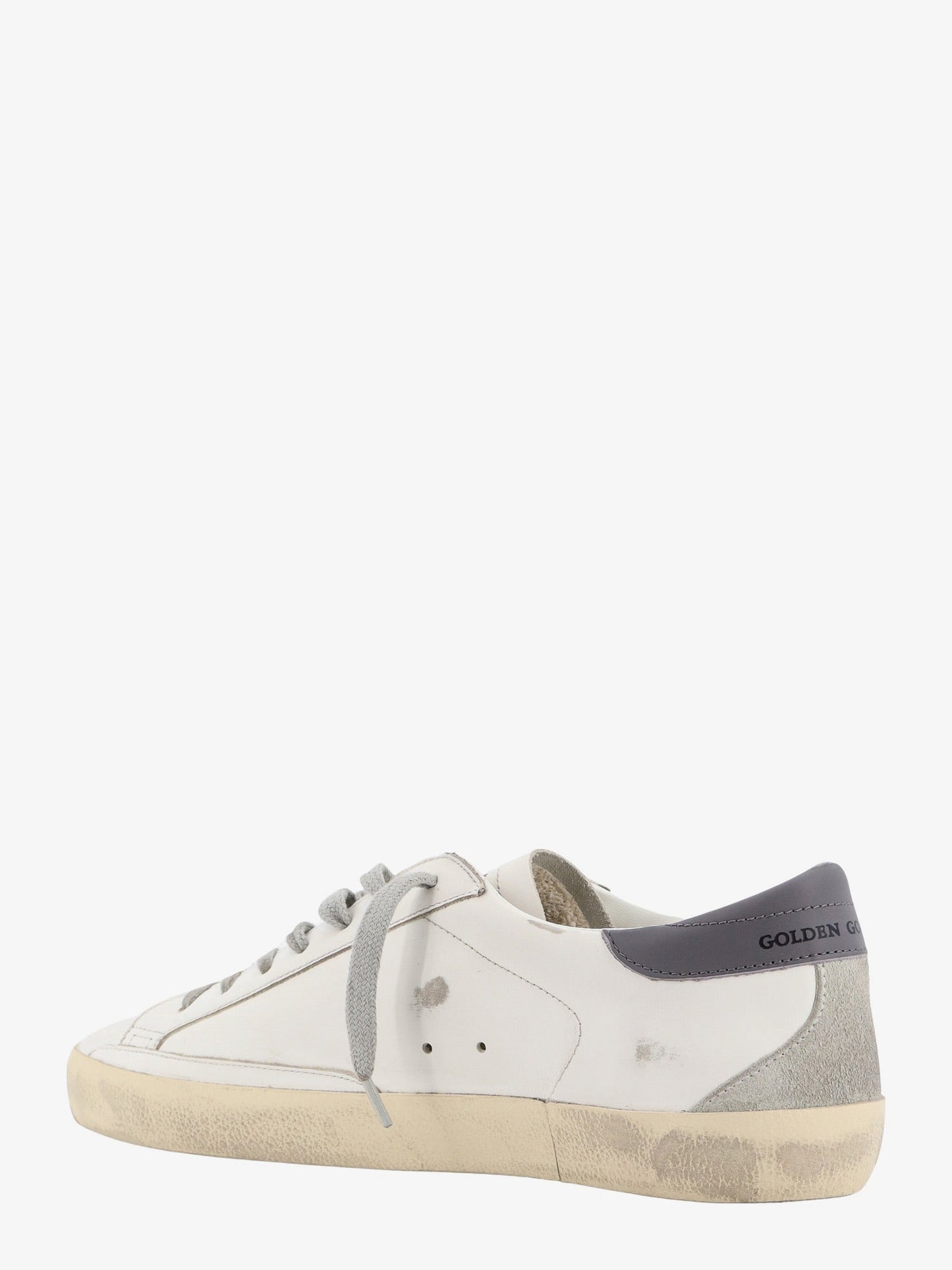 Sneakers super star in pelle con effetto used