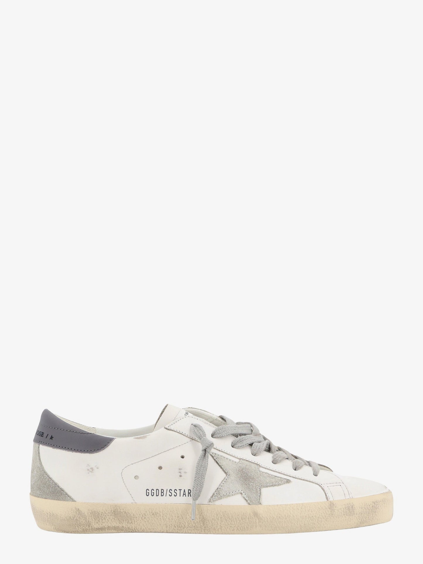 Sneakers super star in pelle con effetto used