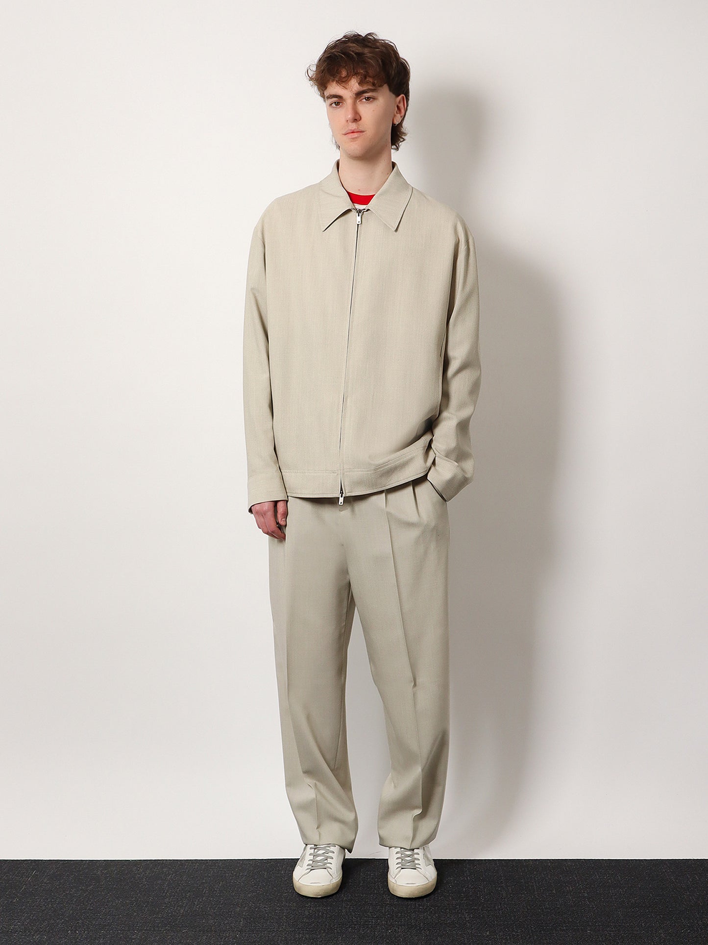Isiah slacks jogging wool and cotton trouser