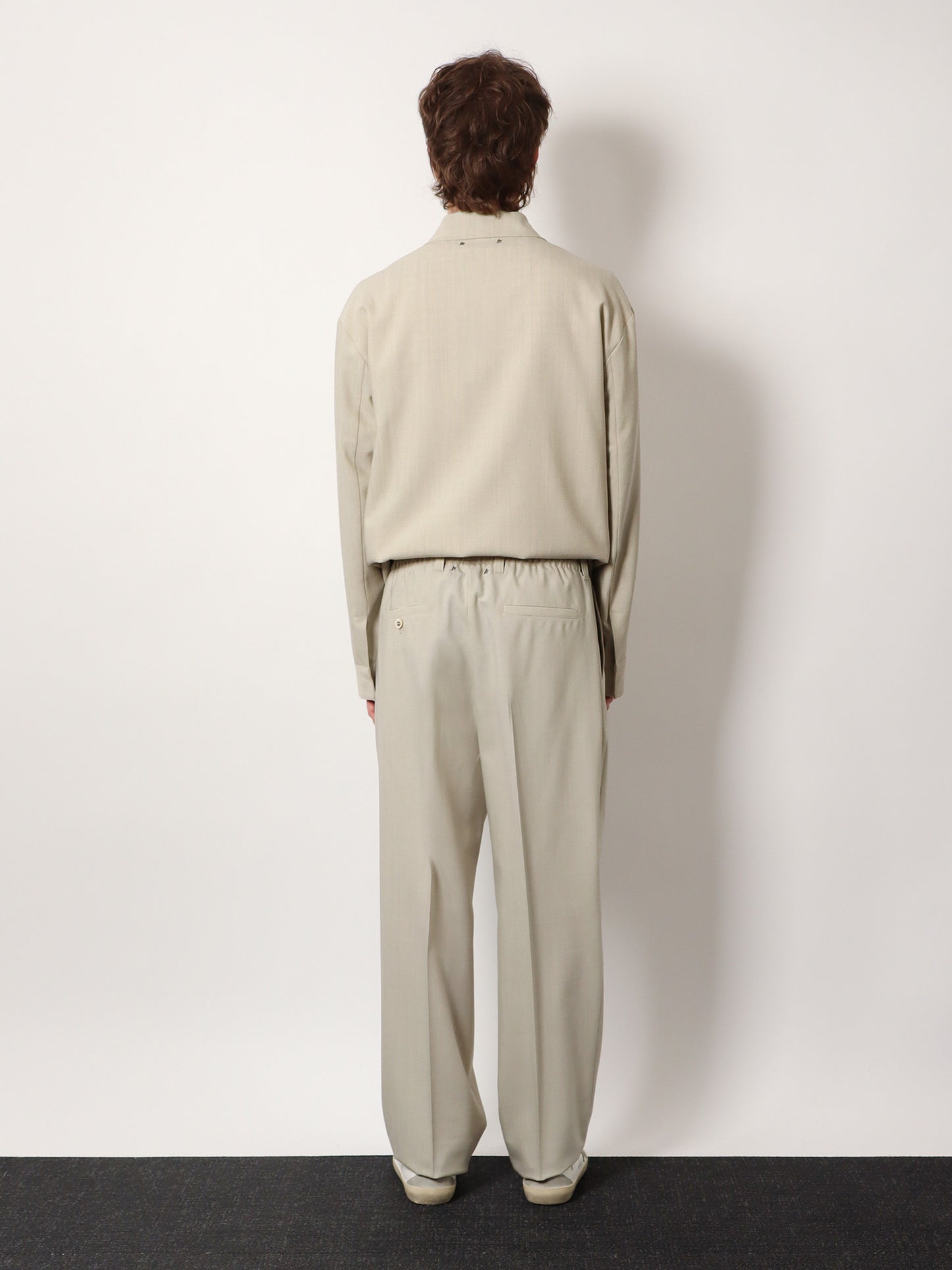 Isiah slacks jogging wool and cotton trouser