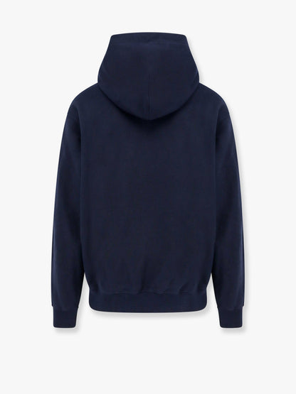 Cotton sweatshirt with gucci web print thumbnail