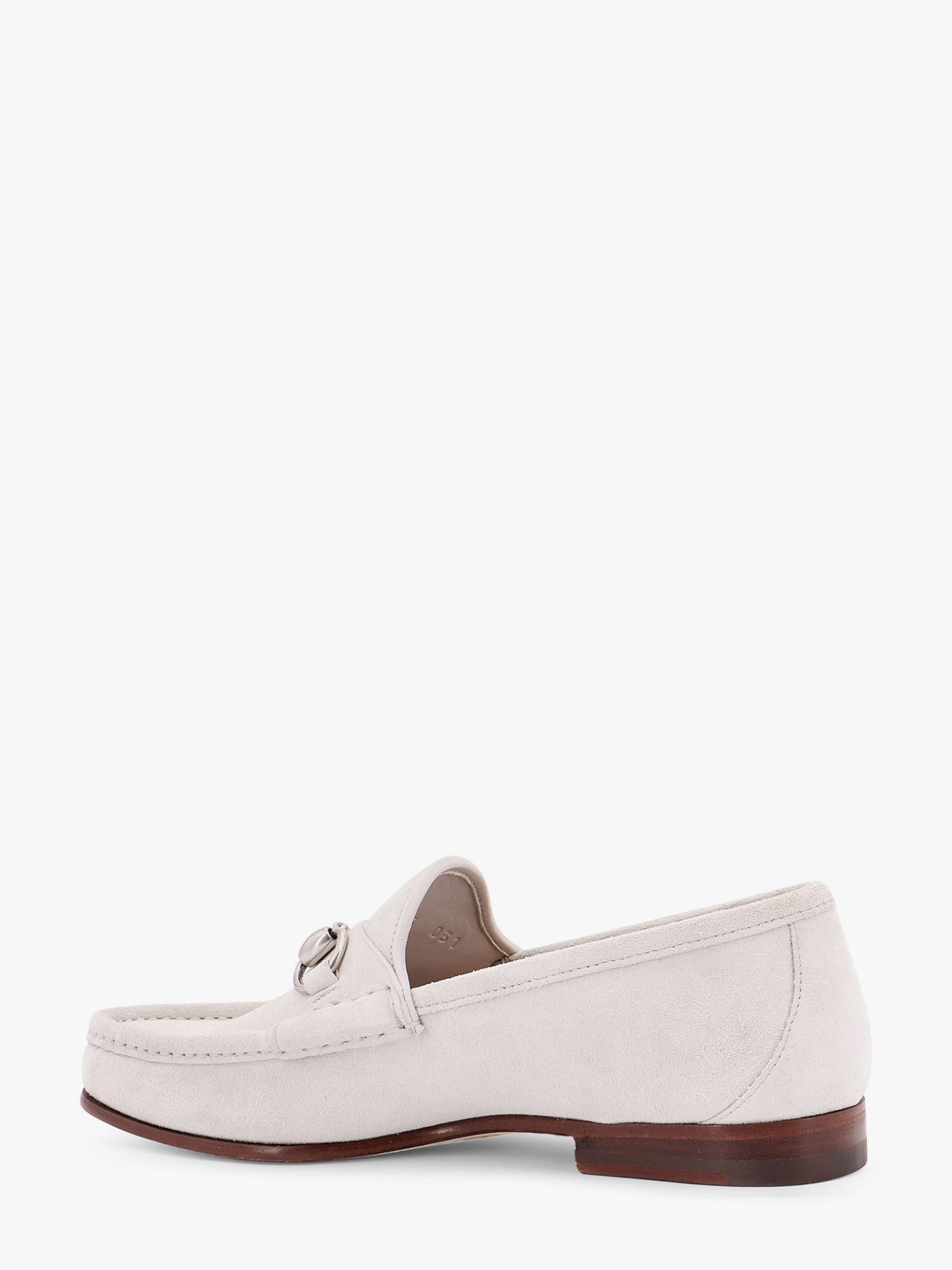 Suede loafers with iconic horsebit