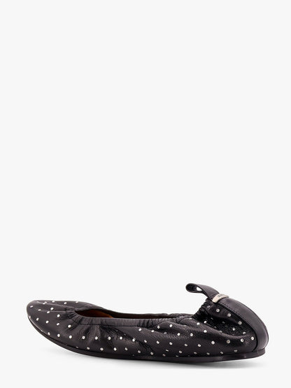 Leather ballerinas with stud detail thumbnail