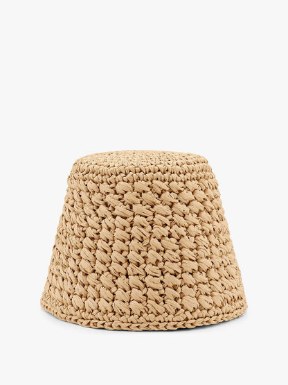 Jasmine rafia cloche hat thumbnail