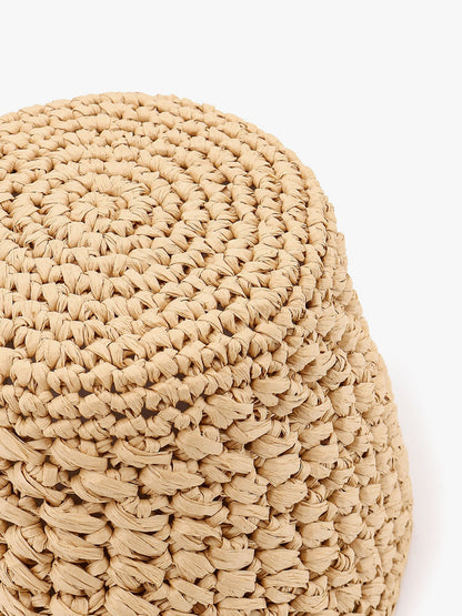 Jasmine rafia cloche hat thumbnail