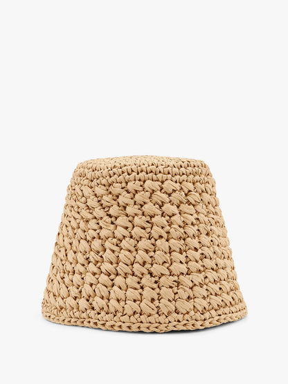 Jasmine rafia cloche hat thumbnail