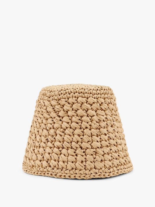 Jasmine rafia cloche hat