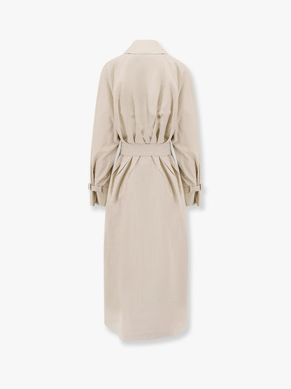 Ronco max mara sfilata coated linen trench thumbnail