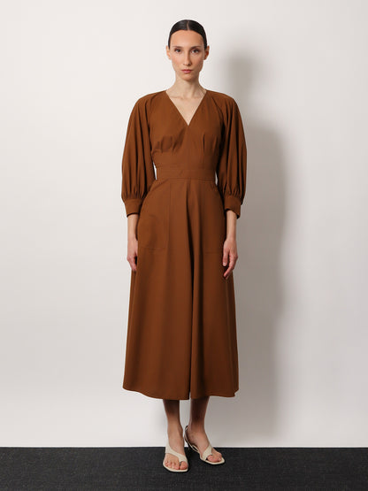 Pedaggi cotton midi dress thumbnail