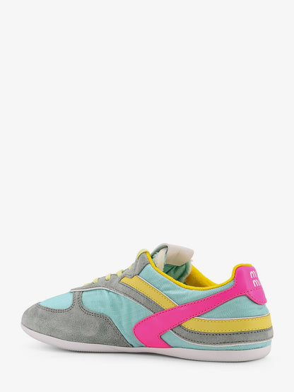 Gymnasium low-top technical fabric and suede sneackers thumbnail