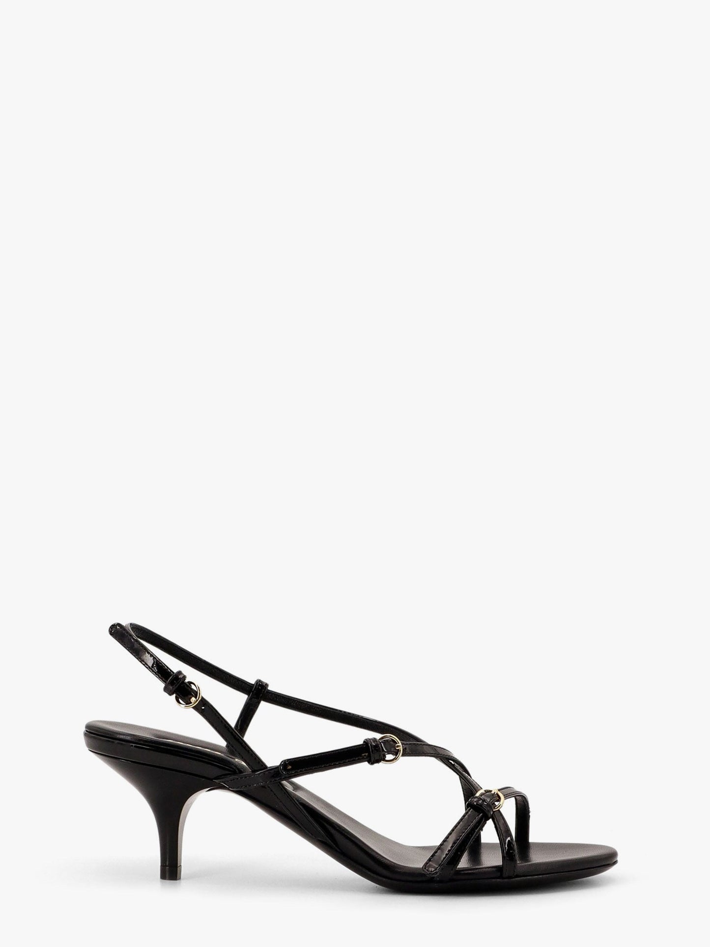 Patent leather sandals