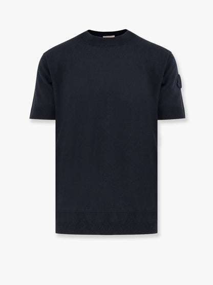 Silk and cotton sweater with logo patch thumbnail