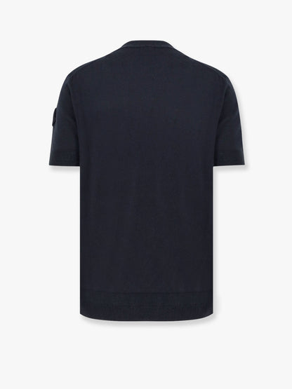 Silk and cotton sweater with logo patch thumbnail