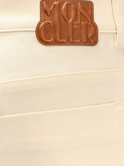 Stretch cotton shorts with maxi logo patch thumbnail