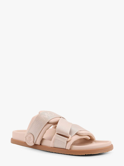 Mon summer leather sandals with nylon details thumbnail
