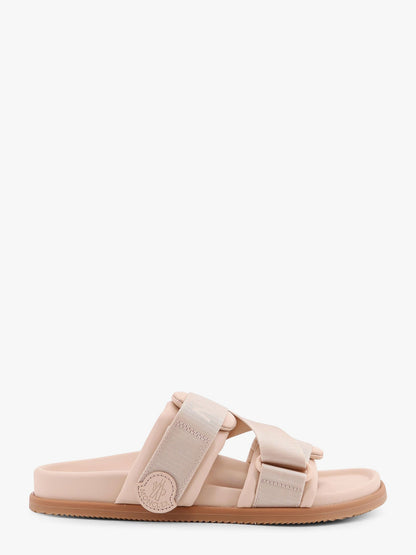 Mon summer leather sandals with nylon details thumbnail