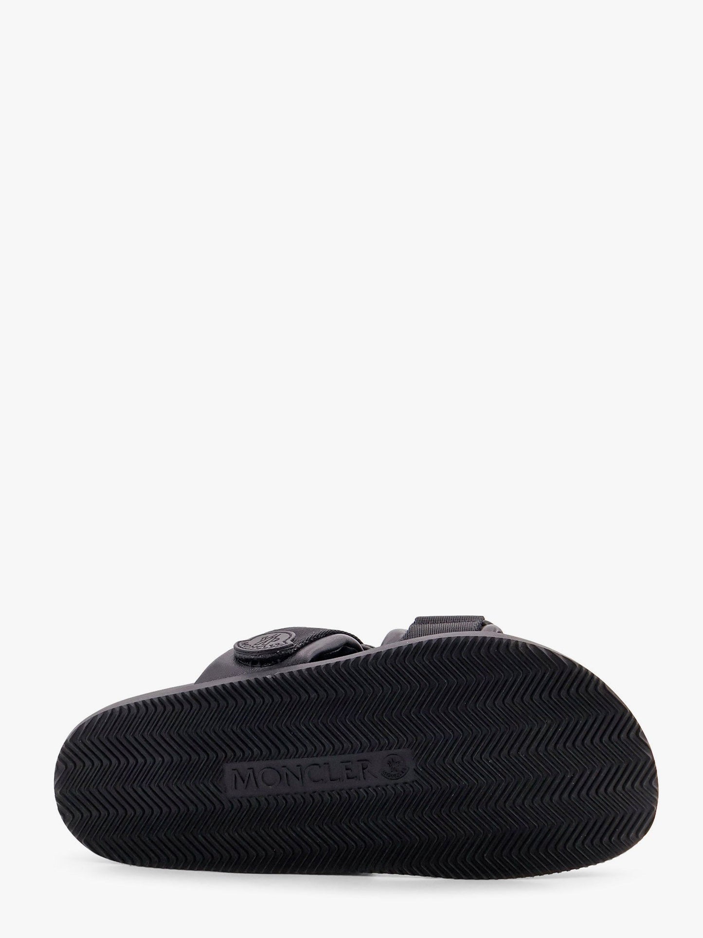 Mon summer leather sandals with nylon details