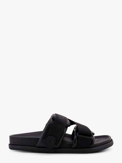 Mon summer leather sandals with nylon details thumbnail