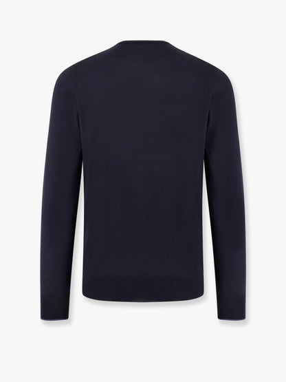 Cotton sweater with contrasting profile thumbnail