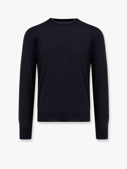 Cotton sweater with contrasting profile thumbnail