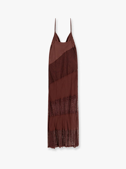 Ibis satin and lace long dress thumbnail