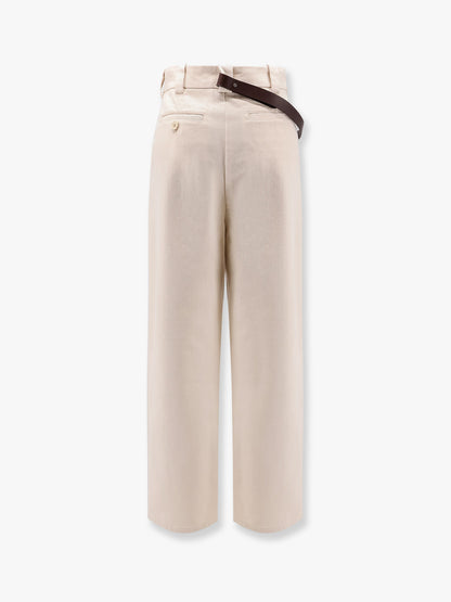 Reimagine by Pinko X Patrick McDowell cotton trousers with crossover and belt thumbnail