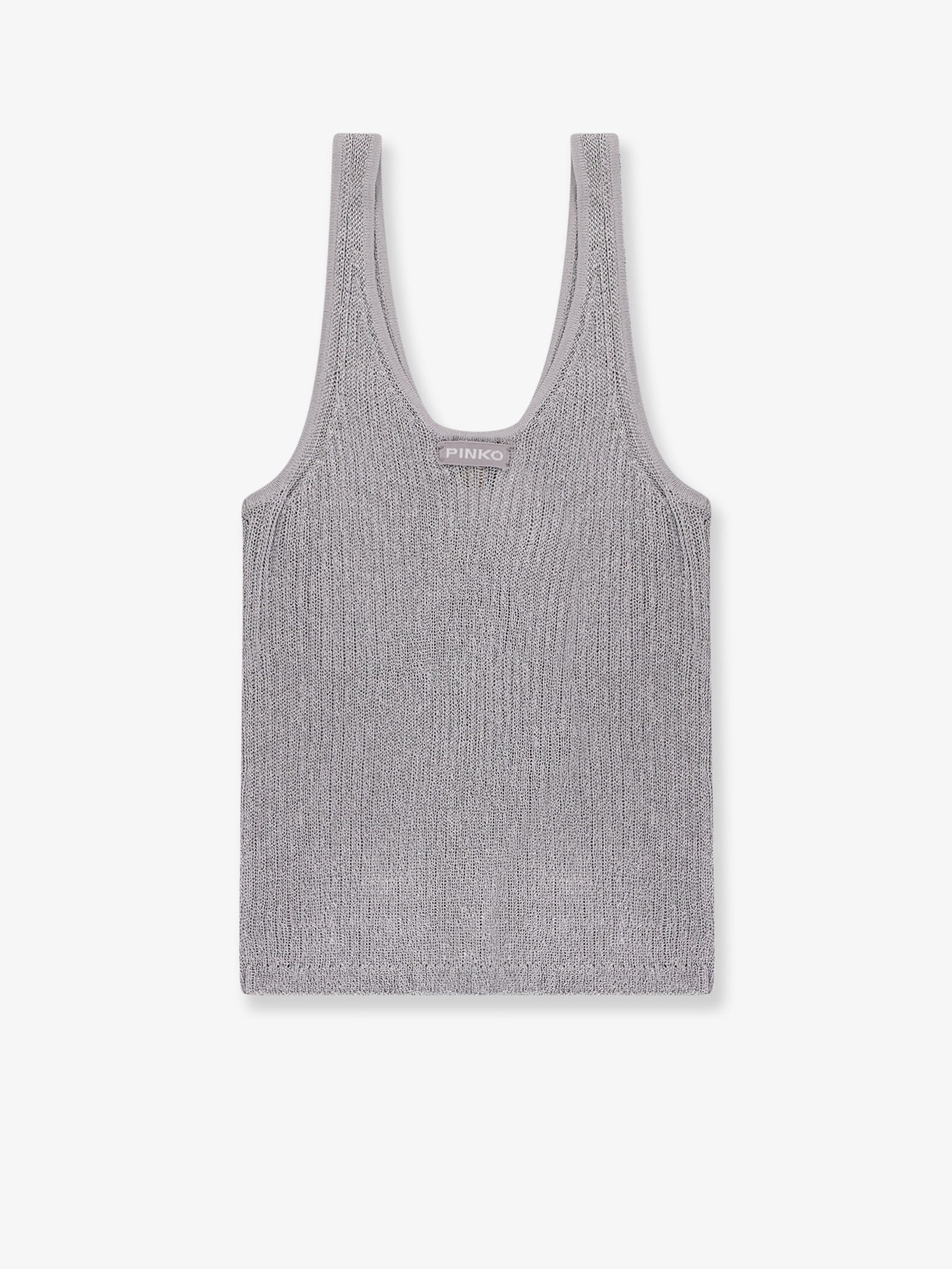 Noha viscose and metallized fibre tank top