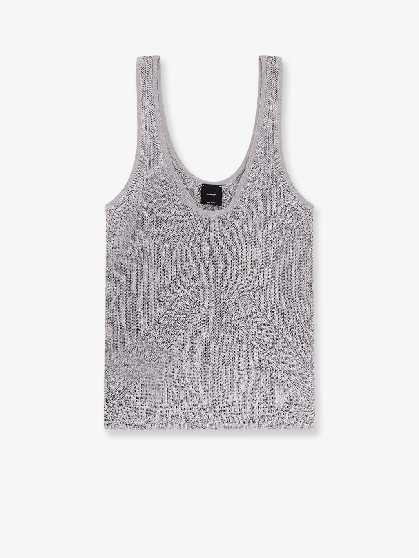 Noha viscose and metallized fibre tank top