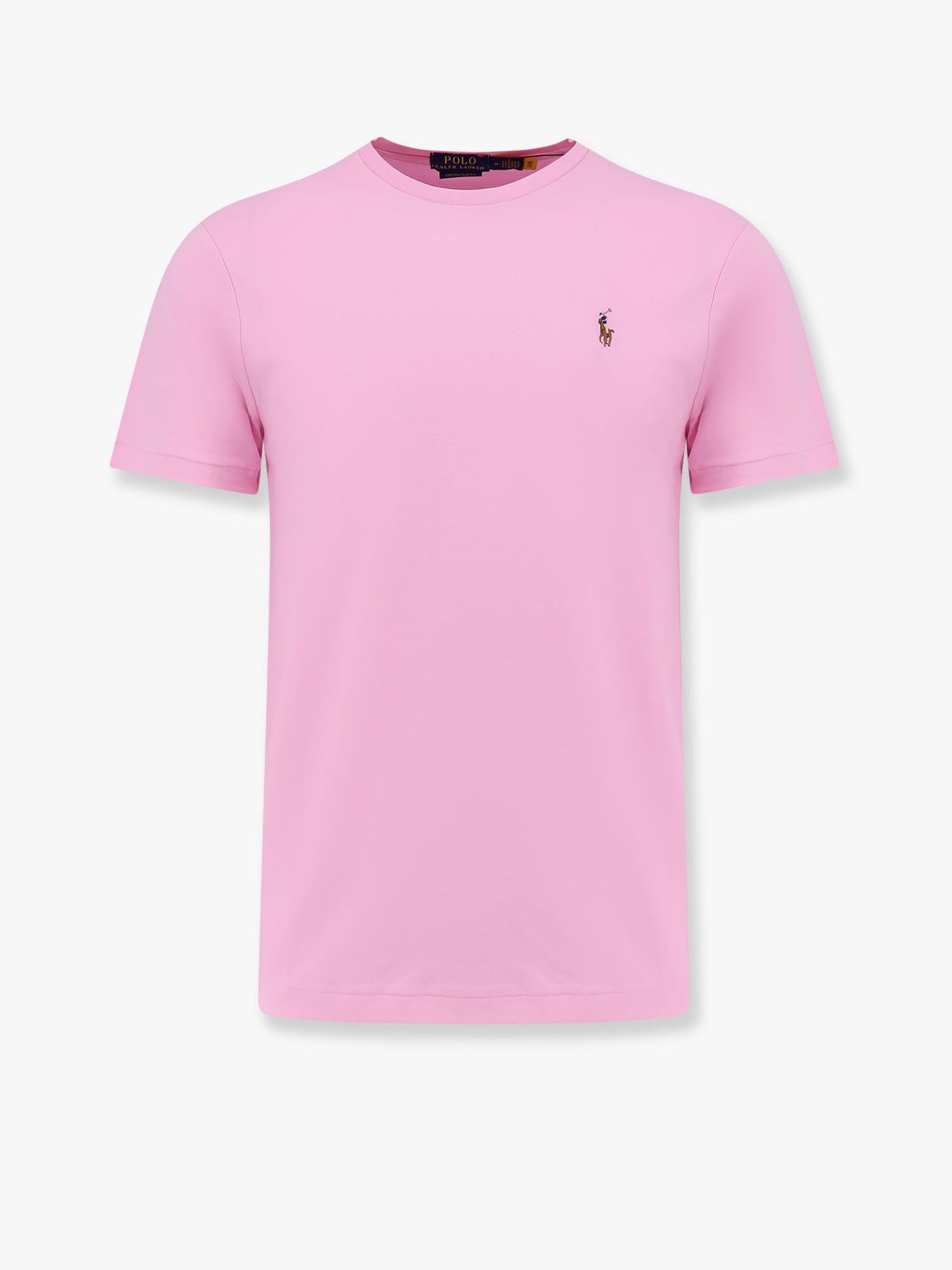 Cotton T-shirt with logo embroidery