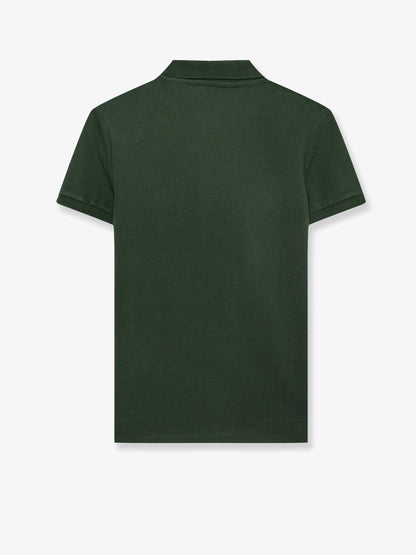 Maglia polo in cotone con logo ricamato thumbnail
