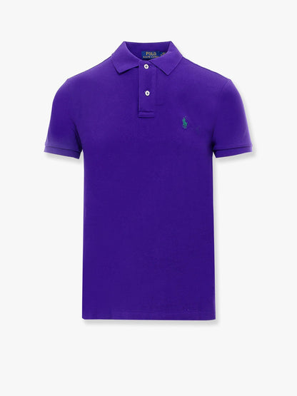 Cotton polo shirt with embroidered logo thumbnail