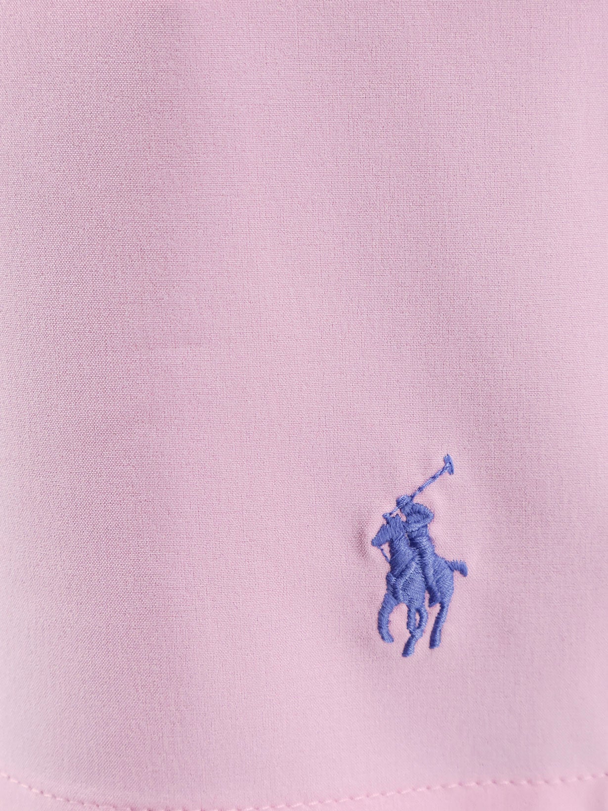 Nylon swim trunk with logo embroidery