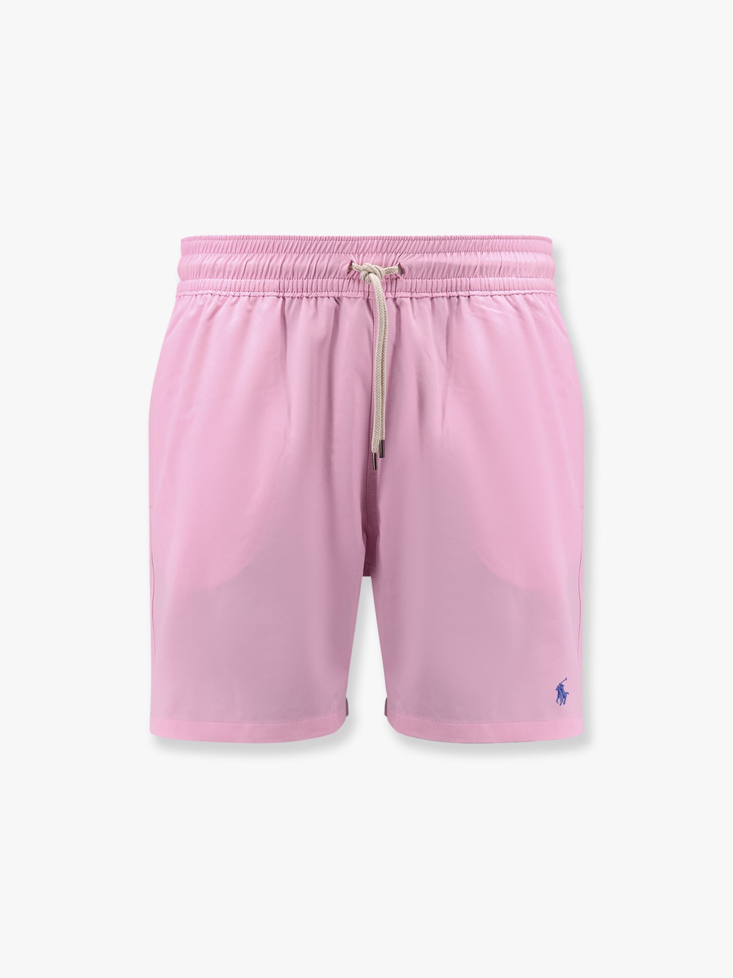 Nylon swim trunk with logo embroidery