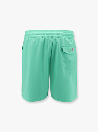 Nylon swim trunk with logo embroidery thumbnail