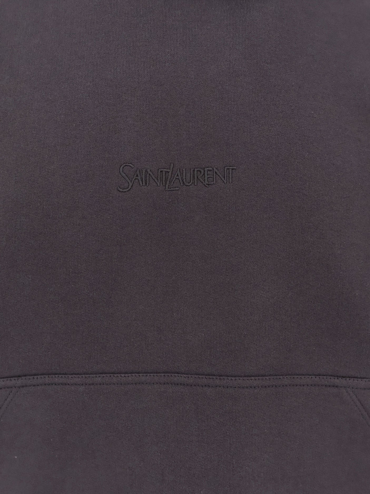 Organic cotton sweatshirt with frontal logo embroidery
