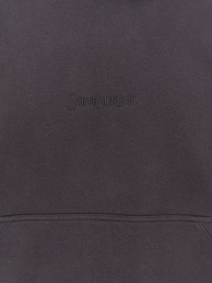 Organic cotton sweatshirt with frontal logo embroidery thumbnail