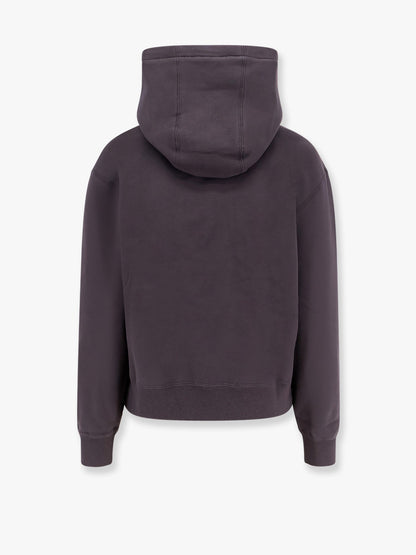 Organic cotton sweatshirt with frontal logo embroidery thumbnail