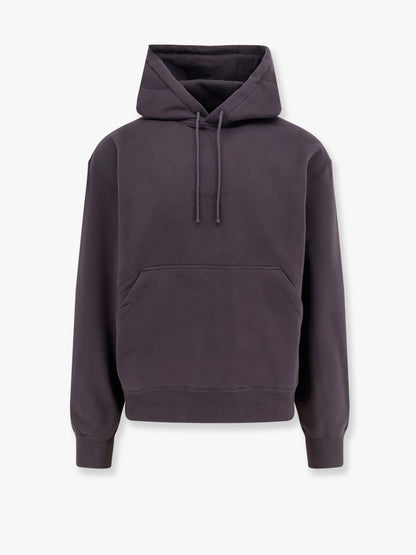 Organic cotton sweatshirt with frontal logo embroidery thumbnail