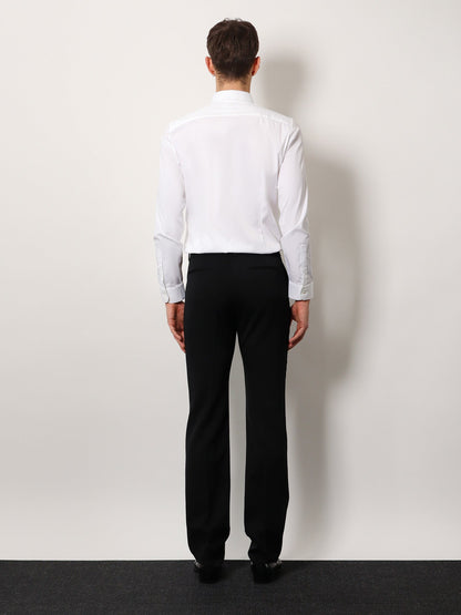 Tuxedo wool trouser with lateral satin bands thumbnail