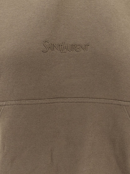 Cotton sweatshirt with logo embroidery thumbnail