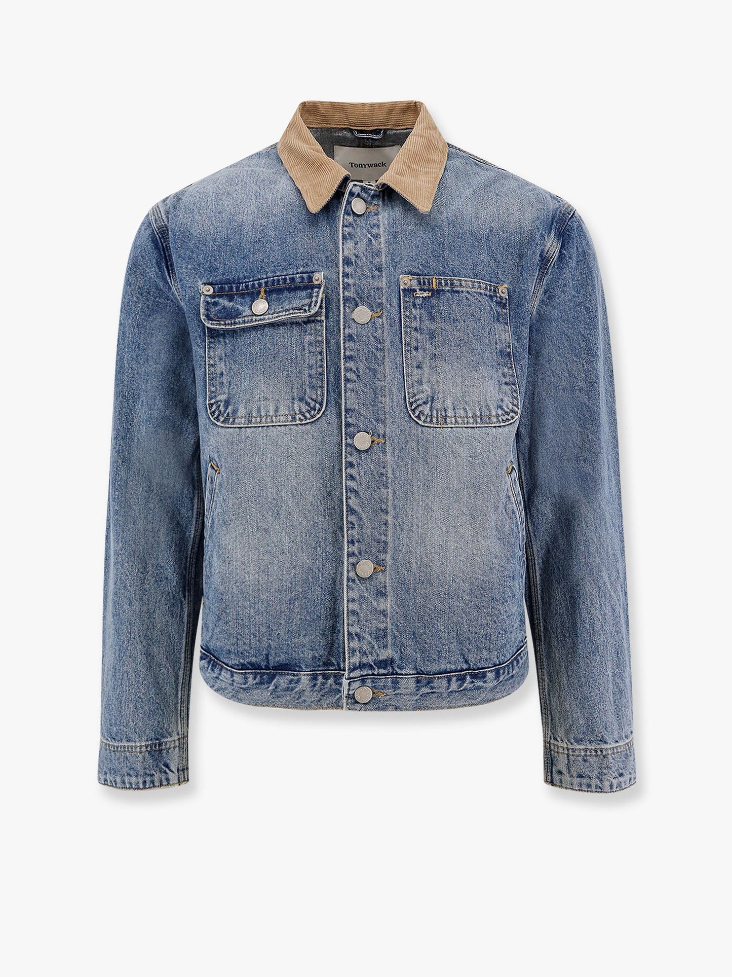 Giubbino work in washed denim