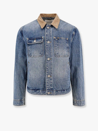 Giubbino work in washed denim thumbnail