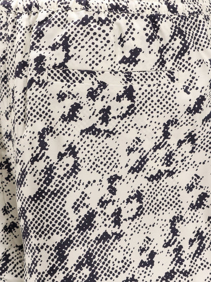 Silk shorts with pixelated logo print thumbnail
